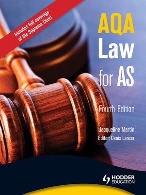 cover image of AQA Law for AS